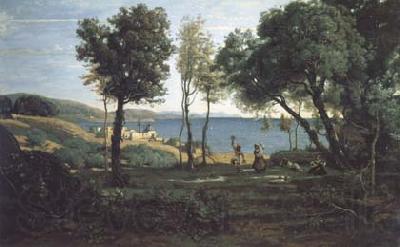 Jean Baptiste Camille  Corot Site des environs de Naple (mk11) Germany oil painting art
